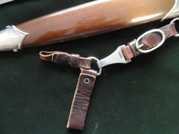 Early SA Dagger by RARE Maker w/3-Piece Hanger (#28951)